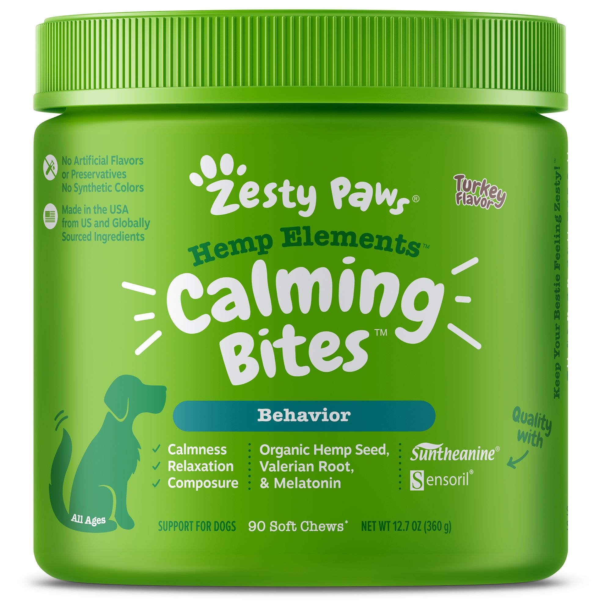 Zesty 2025 paws calming