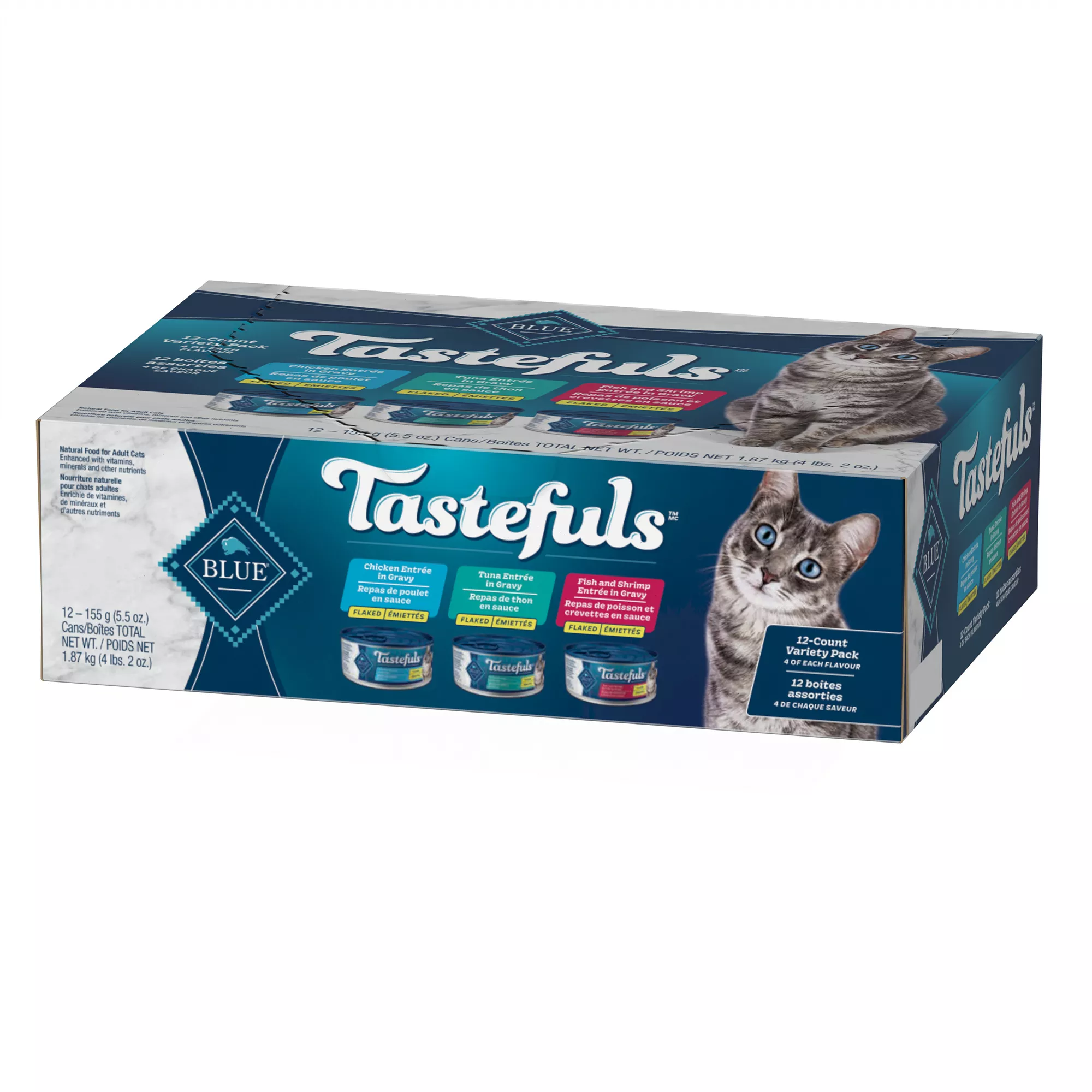 Blue Buffalo® Tastefuls&trade; Adult Cat Food Variety Pack - Natural, Tuna, Chicken, Fish & Shrimp