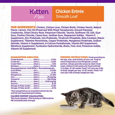 Product Wellness® Complete Health Kitten Wet Cat Food Pate - 5.5 oz, Natural, Grain Free