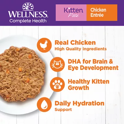 Product Wellness® Complete Health Kitten Wet Cat Food Pate - 5.5 oz, Natural, Grain Free