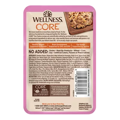 Product Wellness® CORE® Tiny Tasters Kitten Minced Wet Cat Food # 1.75 oz, Natural, Grain Free