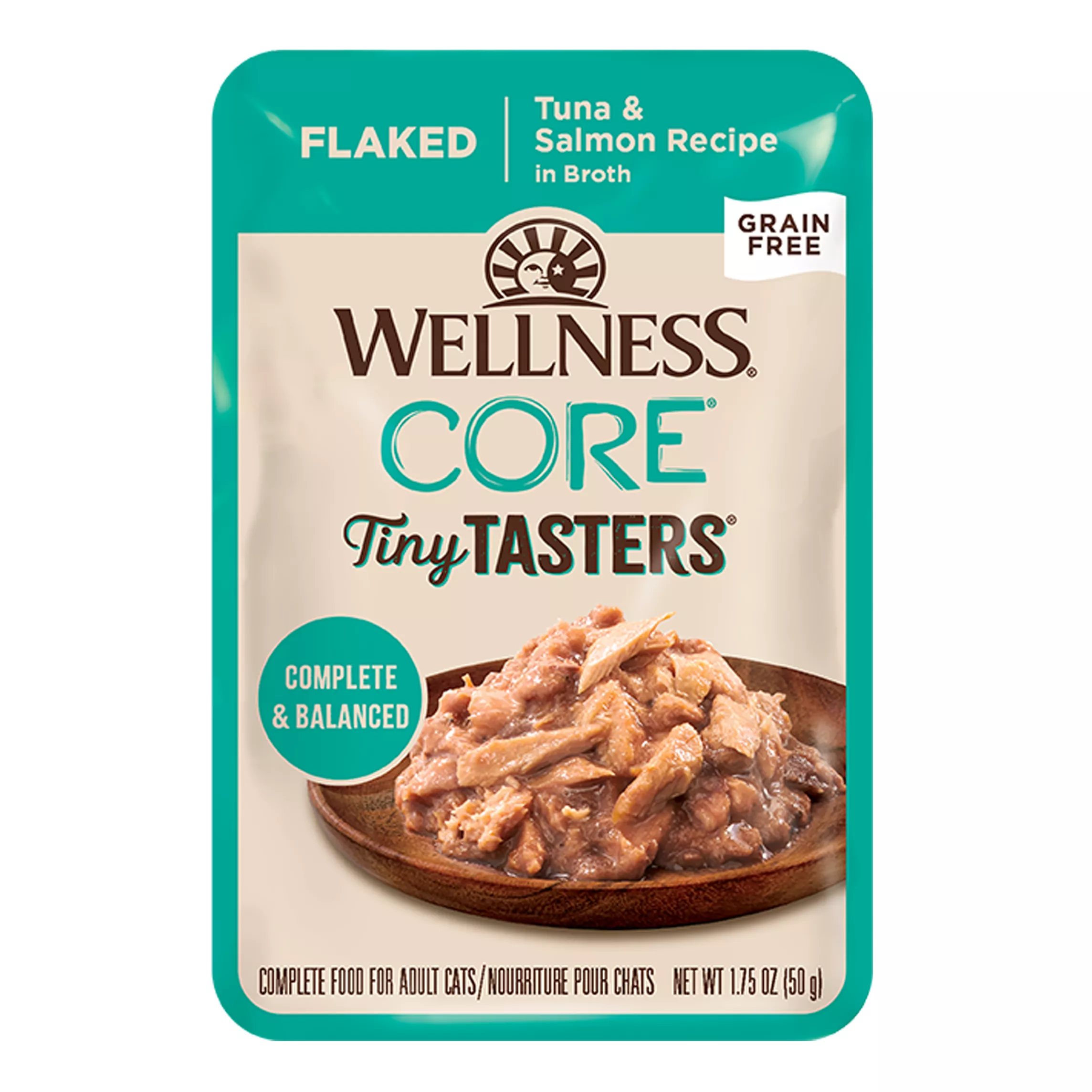 Wellness® CORE® Tiny Tasters All Stages Flaked Wet Cat Food Topper - 1.75 oz, Natural, Grain Free