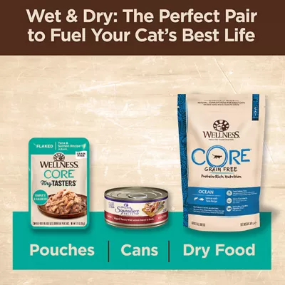 Product Wellness® CORE® Tiny Tasters All Stages Flaked Wet Cat Food Topper - 1.75 oz, Natural, Grain Free