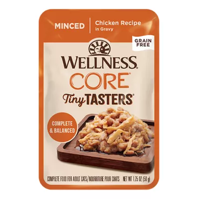 Product Wellness® CORE® Tiny Tasters All Stages Minced Wet Cat Food Topper - 1.75 oz, Natural, Grain Free