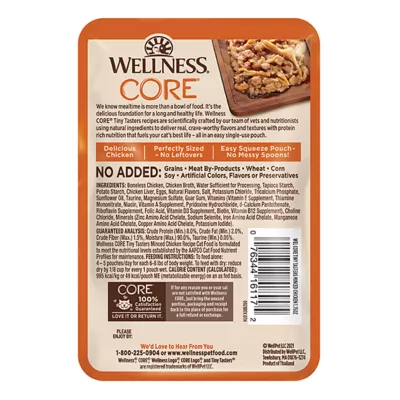Product Wellness® CORE® Tiny Tasters Adult Cat Wet Food - Grain Free, Minced, 1.75 Oz