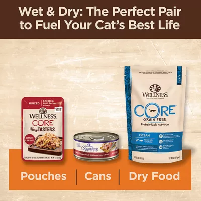 Product Wellness® CORE® Tiny Tasters All Stages Minced Wet Cat Food Topper - 1.75 oz, Natural, Grain Free