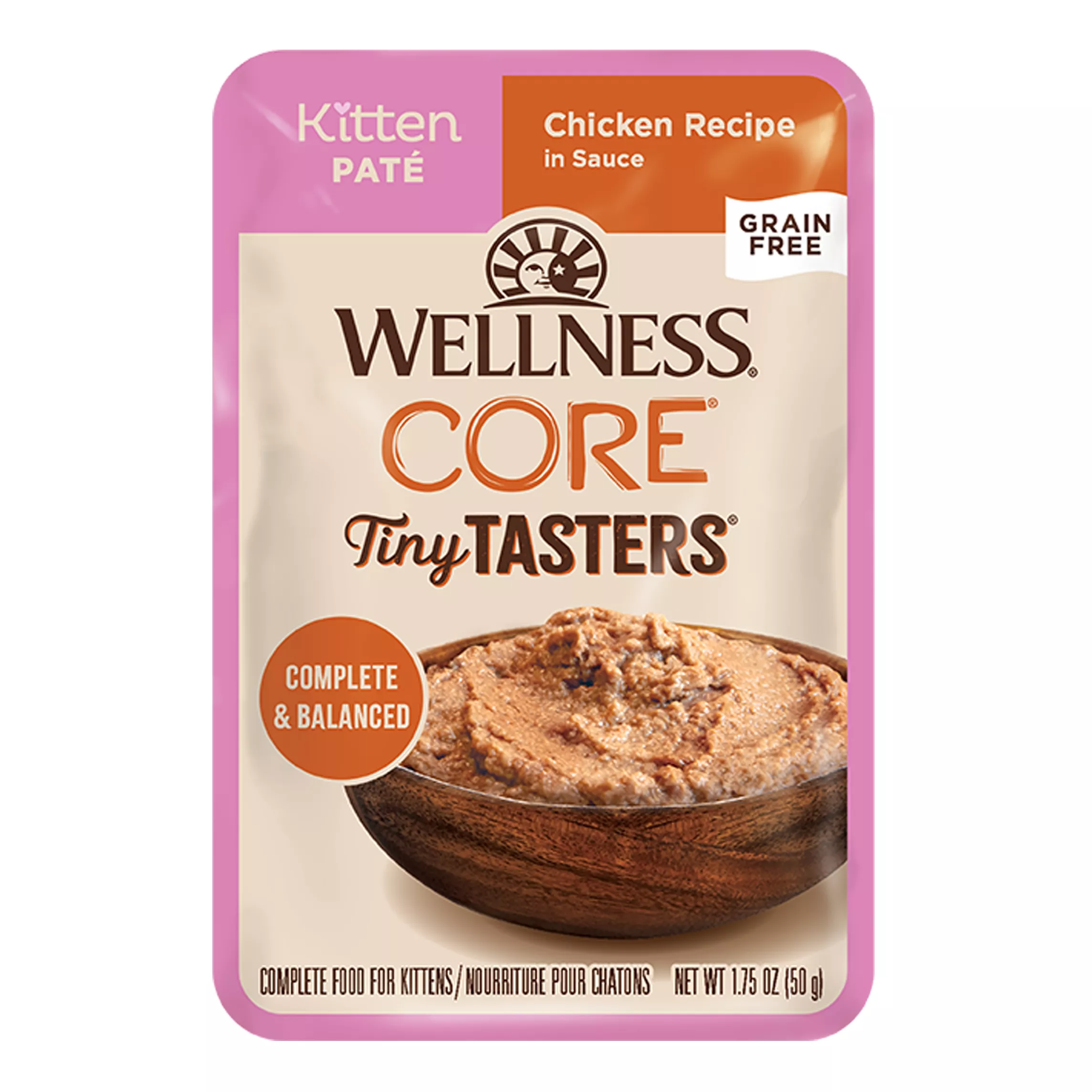 Wellness® CORE® Tiny Tasters Kitten Pate Wet Cat Food # 1.75 oz, Natural, Grain Free