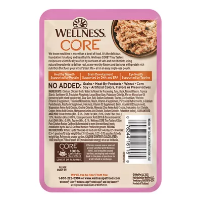 Product Wellness® CORE® Tiny Tasters Kitten Pate Wet Cat Food # 1.75 oz, Natural, Grain Free