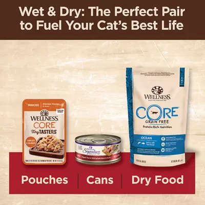 Product Wellness® CORE® Tiny Tasters All Stages Minced Wet Cat Food Topper - 1.75 oz, Natural, Grain Free