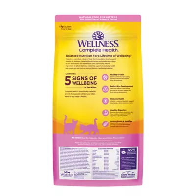 Product Wellness Complete Health Kitten Dry Cat Food - Chicken, With Grain, Natural