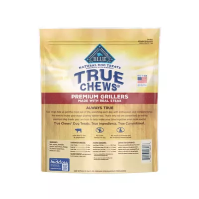 Product True Chews All Life Stages Premium Grillers Dog Treats - Natural, Steak