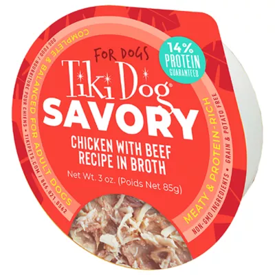 Tiki Dog® Meaty Adult Wet Dog Food - High Protein, 3 Oz - Image 1