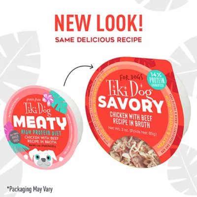 Tiki Dog® Meaty Adult Wet Dog Food - High Protein, 3 Oz - Image 2