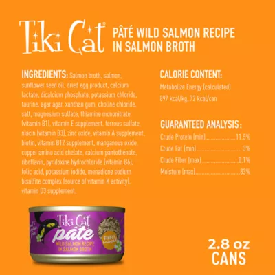 Product Tiki Cat® Luau Pate Wet Cat Food - Natural, Grain Free, 2.8 oz