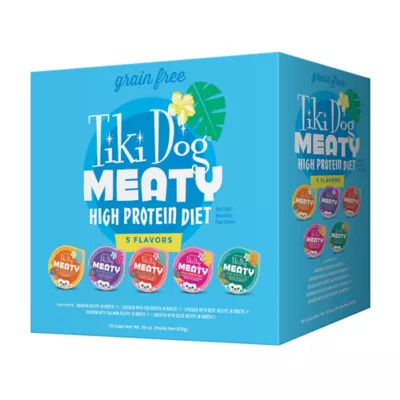 Product Tiki Dog® Meaty Adult Wet Dog Food - Variety Pack, 10 Count