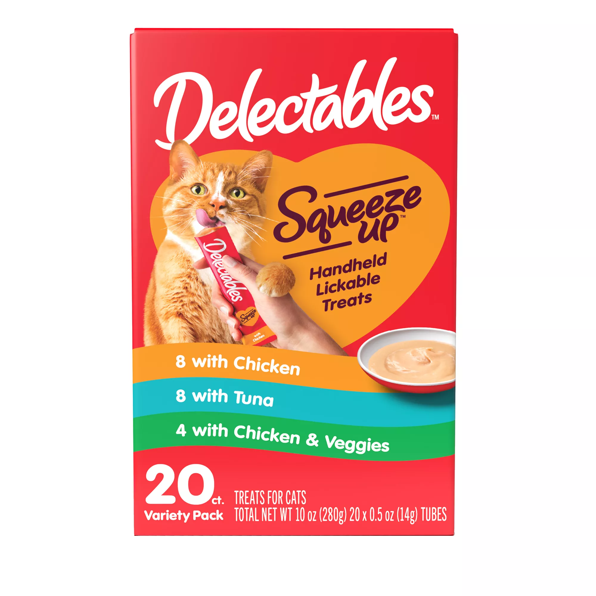 Hartz Delectables&trade; Squeeze Up Puree Variety Pack - 20 Pack