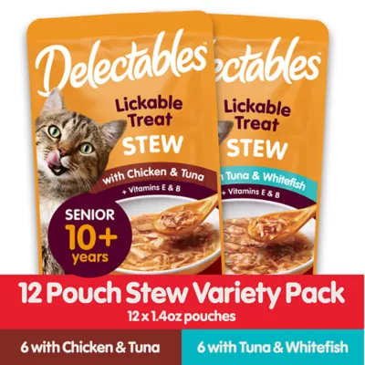 Product Hartz Delectables™ Stew Senior Cats Variety Pack Cat Treats