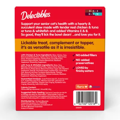 Hartz Delectables™ Stew Senior Cats Variety Pack Cat Treats - Image 8