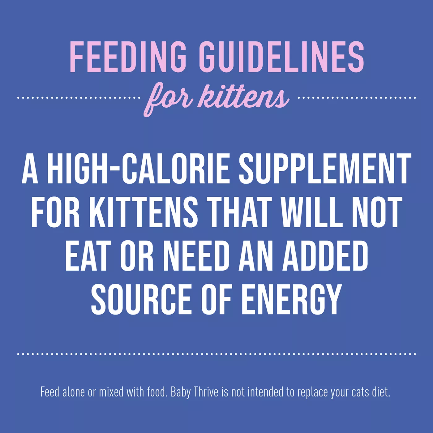 Tiki Cat Baby Thrive High Calorie Supplement Kitten Food Complement Natural 20ct