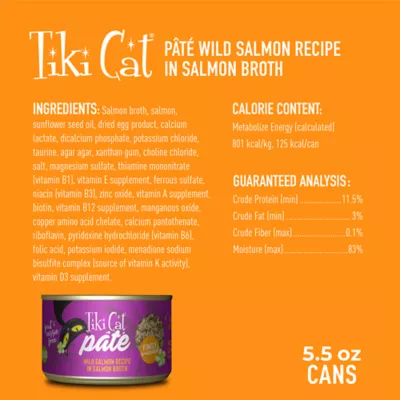 Product Tiki Cat® Pate Cat Wet Food - 5.5oz, Natural, Grain Free