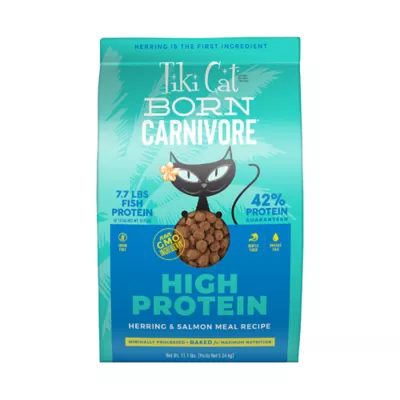 Tiki Cat Born Carnivore Herring Salmon Dry Cat Food 2.8 lb