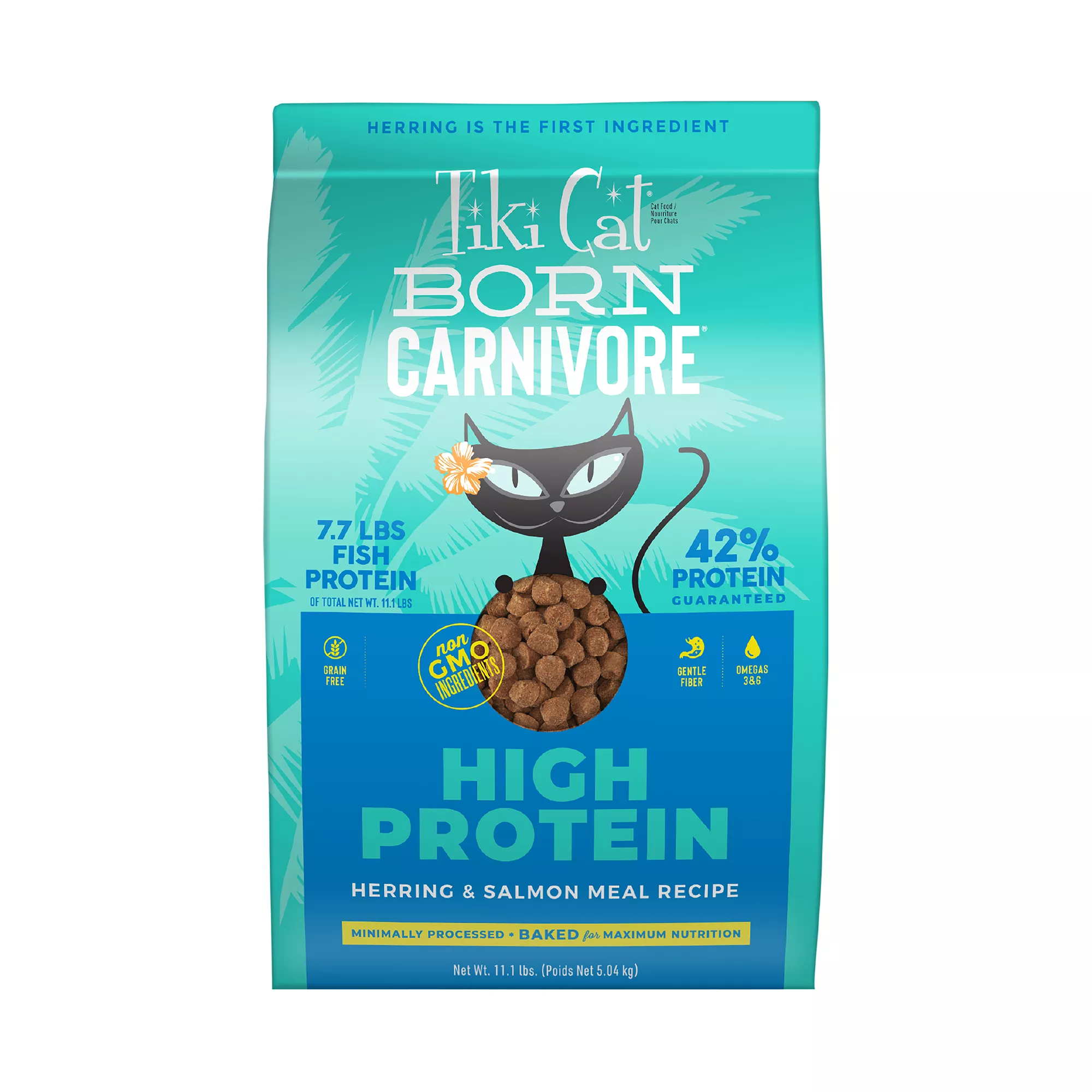 Tiki Cat® Born Carnivore® High Protein for Cats & Kittens Food - Herring & Salmon, Non-GMO