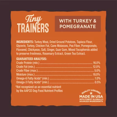 Product Wellness Core Tiny Trainers Tender Dog Treats - Turkey & Pomegranate