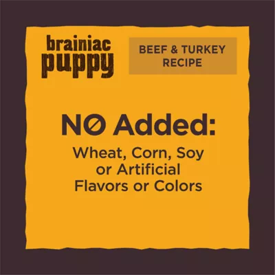 Product Wellness Core Brainiac Puppy Soft Training Dog Treats - Beef & Turkey