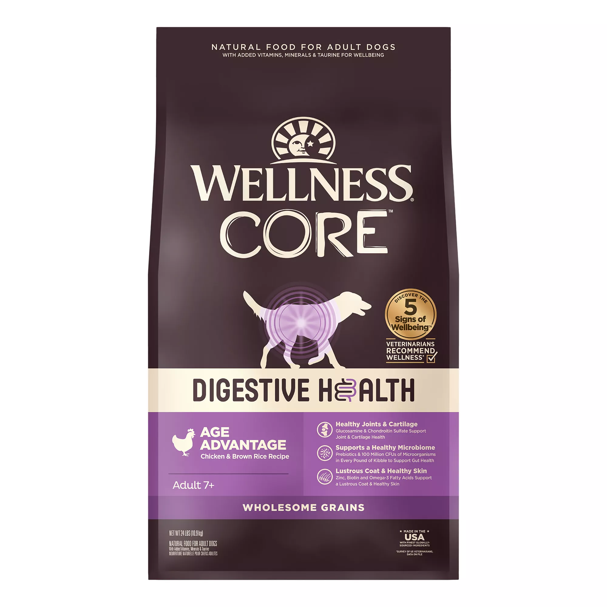 Wellness Core Digestive Health Senior Dry Dog Food - Hip & Joint, Chicken