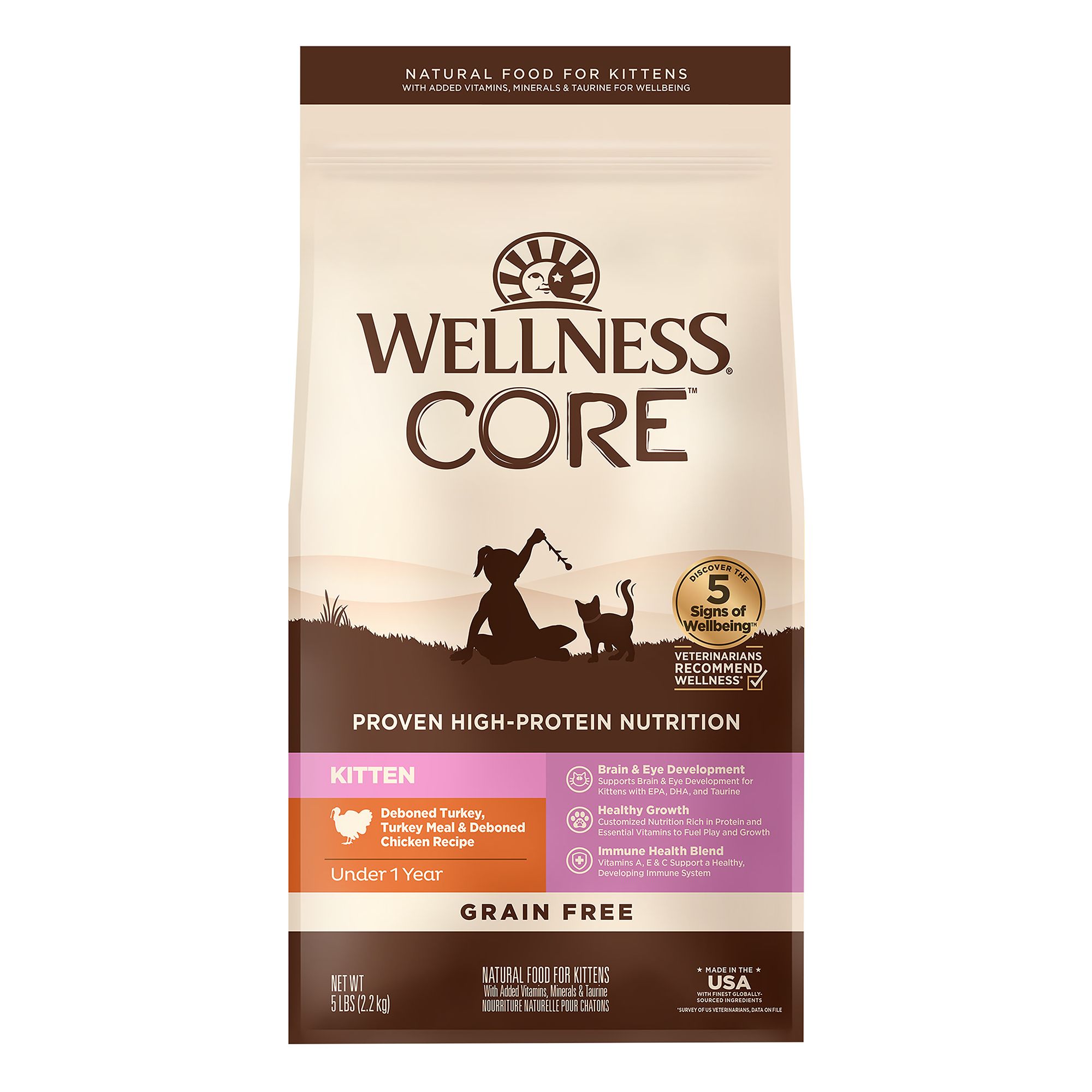 Wellness CORE Kitten Dry Cat Food Turkey Chicken Natural