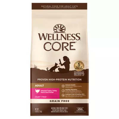 Product Wellness Core Dry Cat Food - Turkey & Duck, Grain Free, Natural