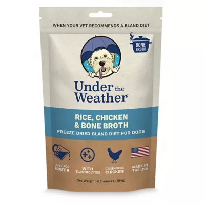 Product Under the Weather Freeze Dried Bland Diet All Life Stage Dry Dog Food - Rice, Chicken & Bone Broth