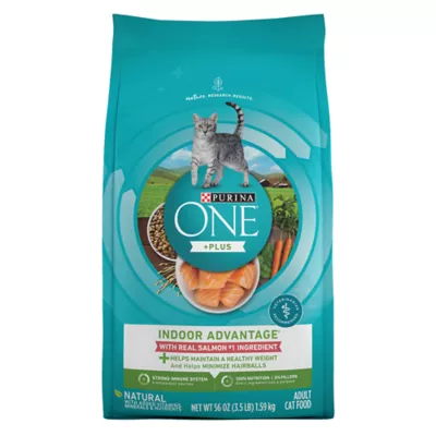 Product Purina ONE® +Plus Indoor Advantage Adult Cat Dry Food - Salmon, No Artificial Preservatives