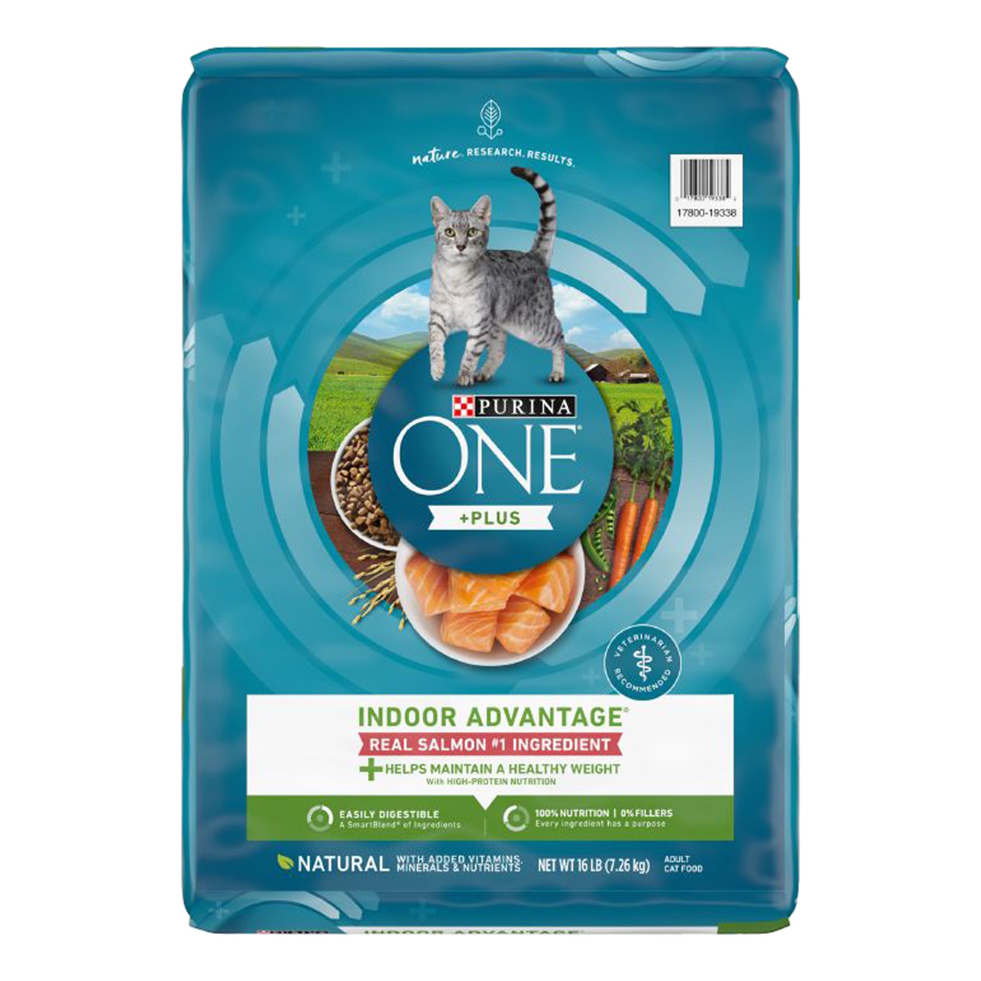 Purina ONE Plus Indoor Advantage Adult Cat Dry Food Salmon No