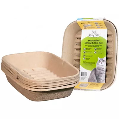 Cat litter box with sifting tray hotsell