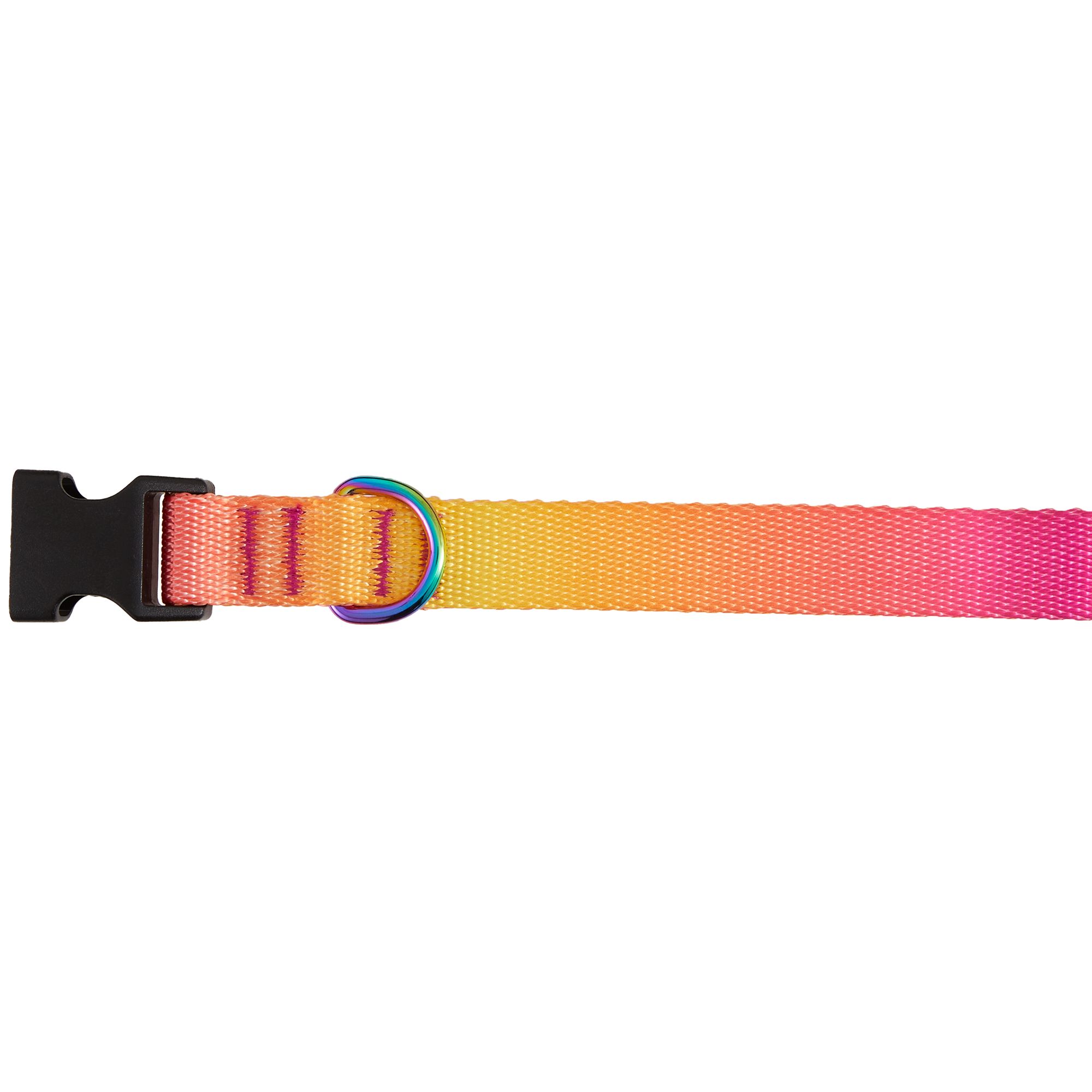 Top Paw Yellow and Pink Ombre Polyester Dog Collar, Size: Large | PetSmart