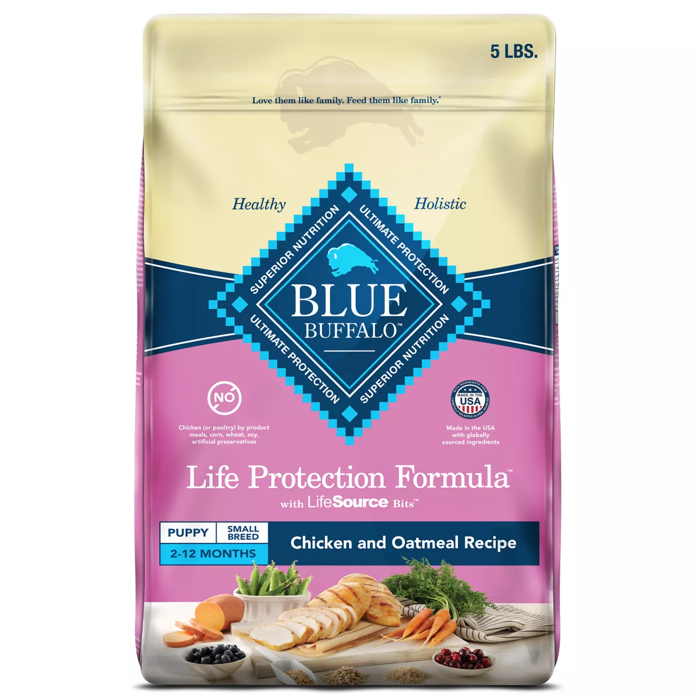 Blue Buffalo Life Protection Formula Small Breed Puppy Dry Dog Food Natural Chicken