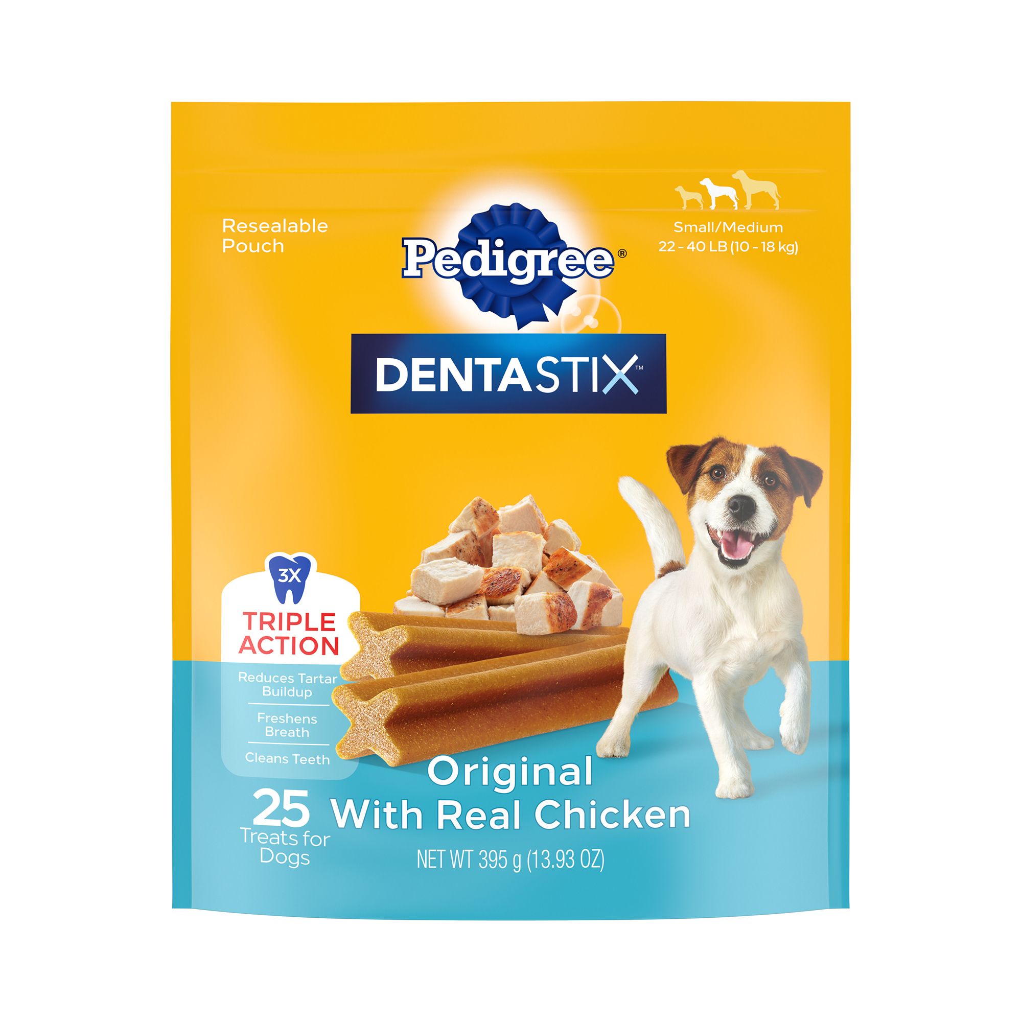 Pedigree Dentastix Small Medium Adult Dental Dog Treats Chicken