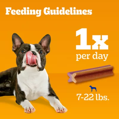 Product Pedigree® Dentastix Dual Flavor Small Breed Adult Dental Dog Treats - Bacon & Chicken