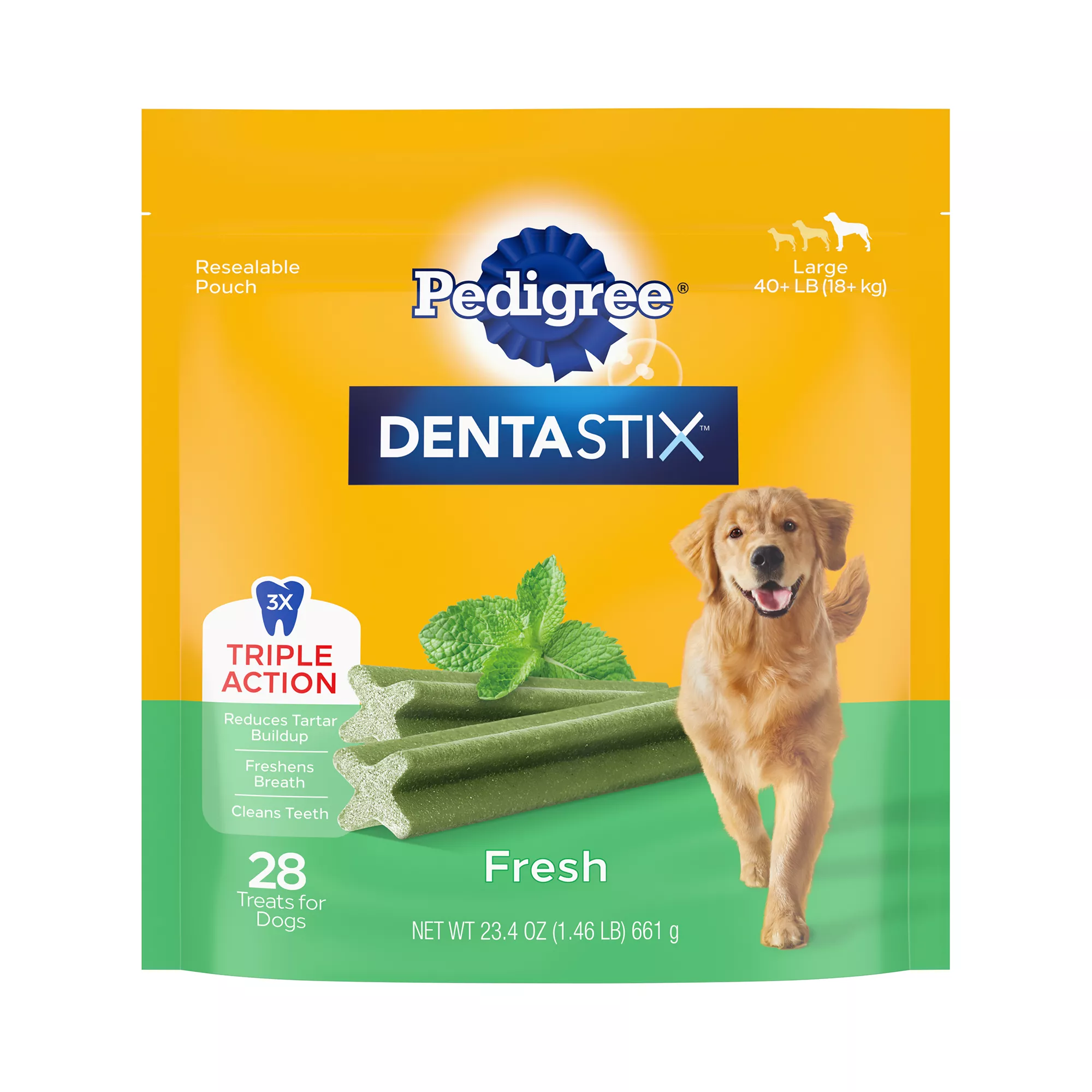 Pedigree® Dentastix Large Breed Adult Dental Dog Treats - Fresh