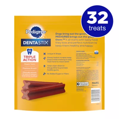 Product Pedigree® Dentastix Large Breed Adult Dental Dog Treats - Bacon