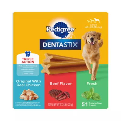 Product Pedigree® Dentastix Variety Pack Large Breed Adult Dental Dog Treats - Chicken, Beef & Fresh