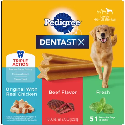 Product Pedigree® Dentastix Variety Pack Large Breed Adult Dental Dog Treats - Chicken, Beef & Fresh