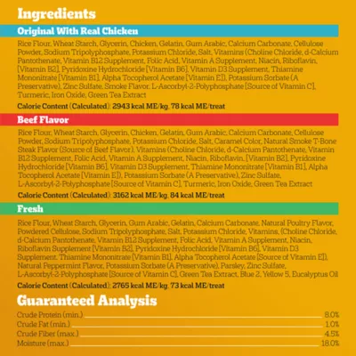 Pedigree® Dentastix Variety Pack Large Breed Adult Dental Dog Treats - Chicken, Beef & Fresh - Image 8