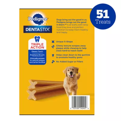 Pedigree® Dentastix Variety Pack Large Breed Adult Dental Dog Treats - Chicken, Beef & Fresh - Image 9