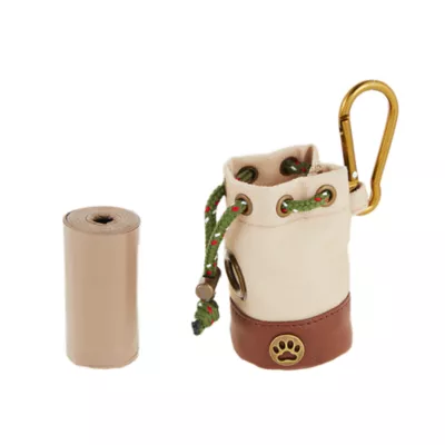 Product Top Paw® Tan Pouch Elevated Poop Bag Dispenser