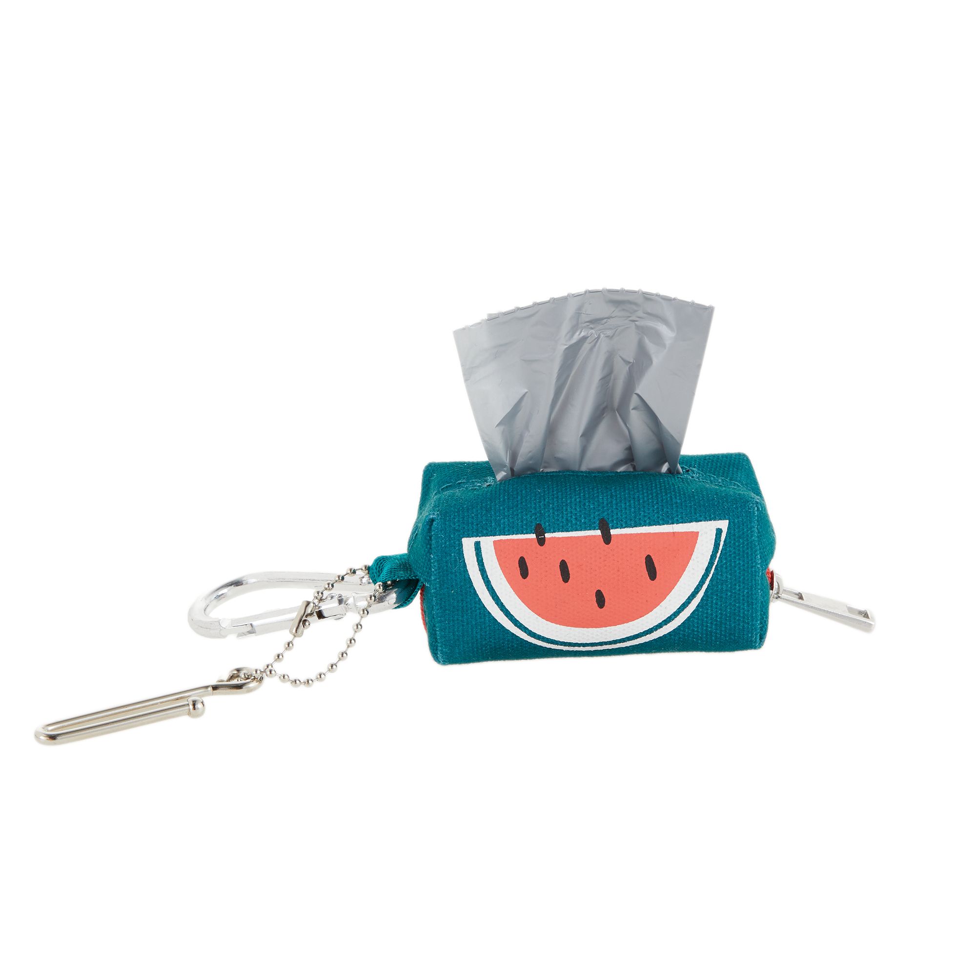 Top Paw® Watermelon Canvas Waste Bag Dispenser dog Waste Disposal