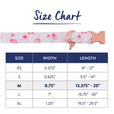 Product Top Paw® Peony Comfort Neoprene Dog Collar