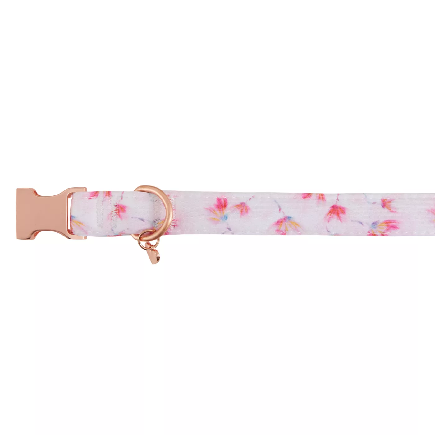 Top Paw Pink Peony Comfort Neoprene Dog Collar