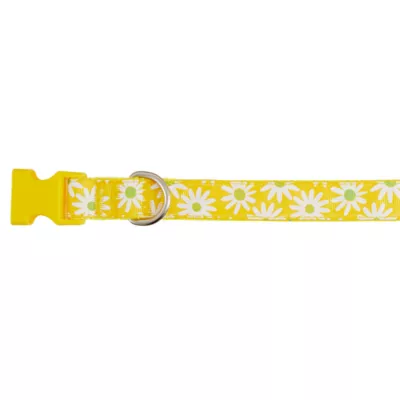 Product Top Paw® Yellow Daisy Poly Blend Dog Collar